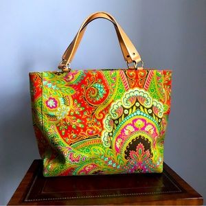 Kate Spade Paisley Canvas Tote